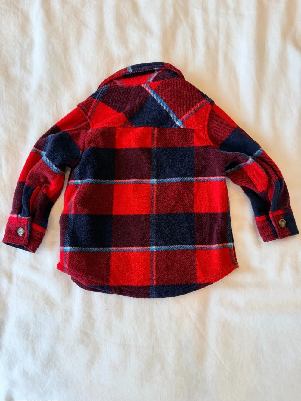 Gymboree Red & Navy Button-down Sweater Shirt 6-12 months